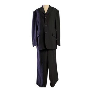 Umberto Bonelli Black Suit (Jacket and Pants) 42R